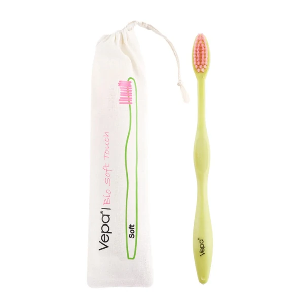 Vepa Bio Soft Touch Ahşap Yetişkin Diş Fırçası Keseli Ambalaj ürün görseli 1