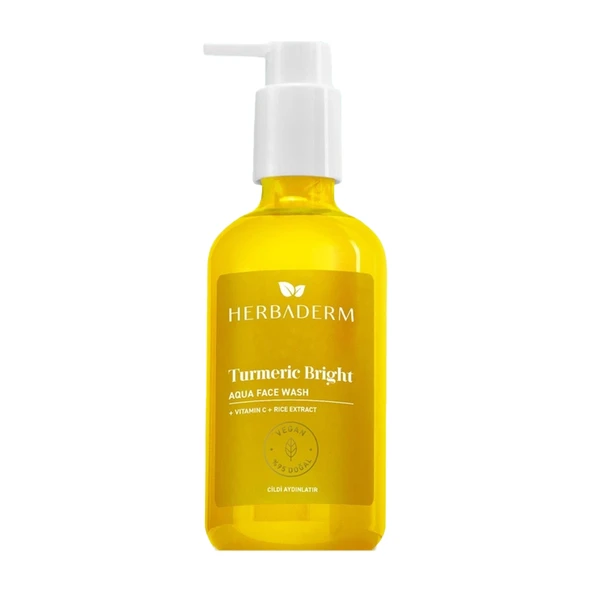 Herbaderm Turmeric Bright Aqua Face Wash 250 ml ürün görseli 1