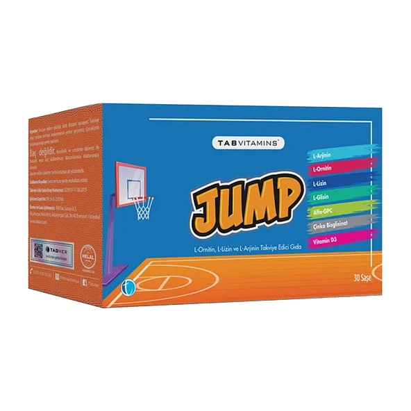 Tab Vitamins Jump Takviye Edici Gıda 30 Saşe ürün görseli 1