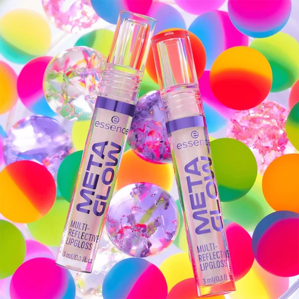 Essence Meta Glow Multi-Reflective Lip Gloss - 01 Cyber Space 3 ml - Resim 9
