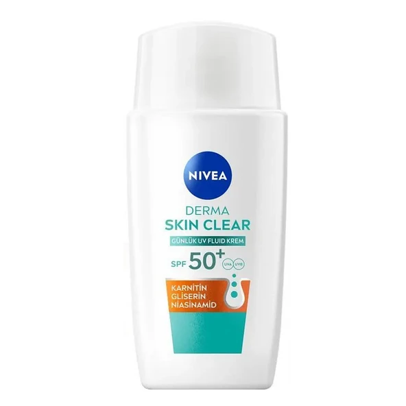 Nivea Derma Skin Cleaer SPF 50+ Fluid Krem 40 ml ürün görseli 1