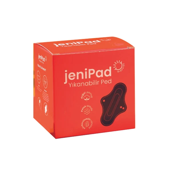 W-Beside JeniPad Kadın Pedi Normal Ultra Emici 3 Adet - Siyah ürün görseli 1