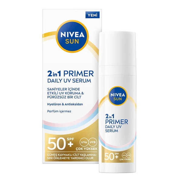 Nivea Sun 2 in 1 Primer SPF50 Serum 30 ml ürün görseli 1
