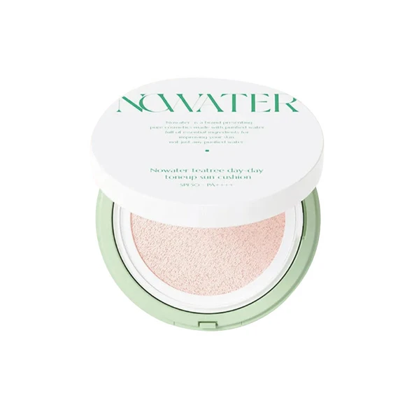 Nowater Çay Ağacı Özlü Renkli Güneş Kremi Cushion - 02 Natural Light 25 ml ürün görseli 1