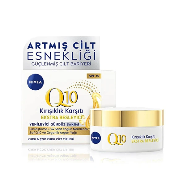 Nivea Q10 Ekstra Besleyici Gündüz Bakım Kremi Spf15+ 50 ml ürün görseli 1