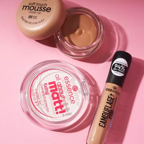 Essence All About Matt! Fixing Compact Powder 8 gr - Resim 7