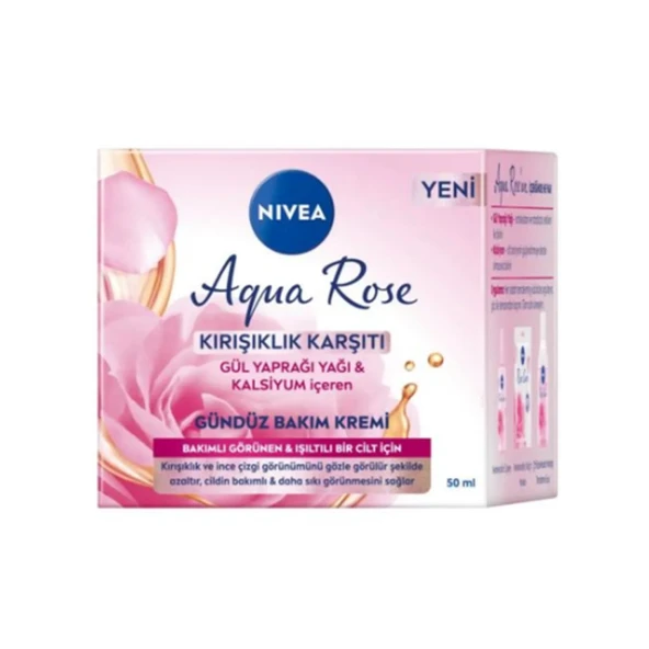 Nivea Aqua Rose Kırışıklık Karşıtı Gündüz Bakım Kremi 50 ml ürün görseli 1