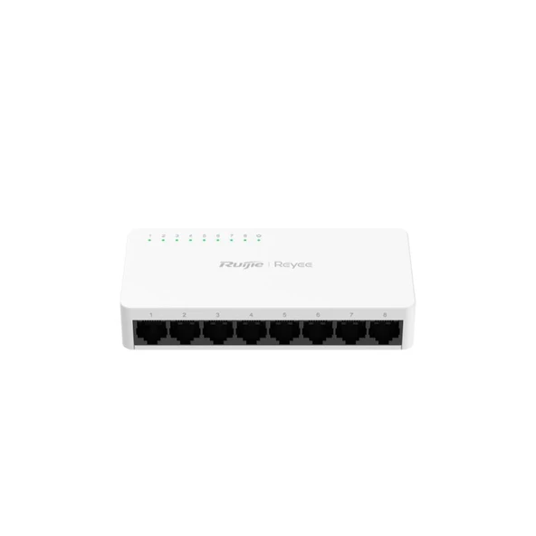 Ruijie Reyee RG-ES08F 8-Port 10/100 Mbps Tak Çalıştır Plastik Kasa Switch ürün görseli 1