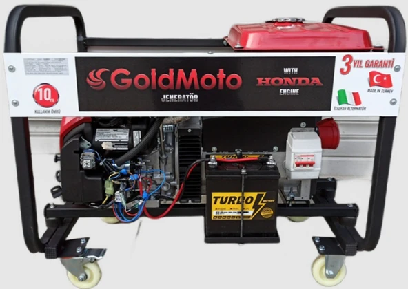 GoldMoto GM16TBJH Benzinli Jeneratör 14kVA Trifaze Marşlı ürün görseli 1