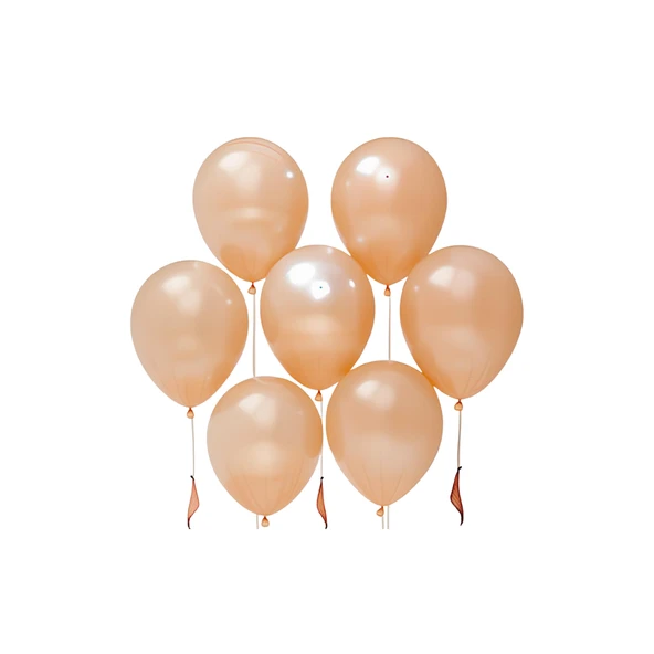 20 Adet 12 İnç 30 Cm Metalik Rose Gold Balon Doğum Günü Süsleme ürün görseli 1