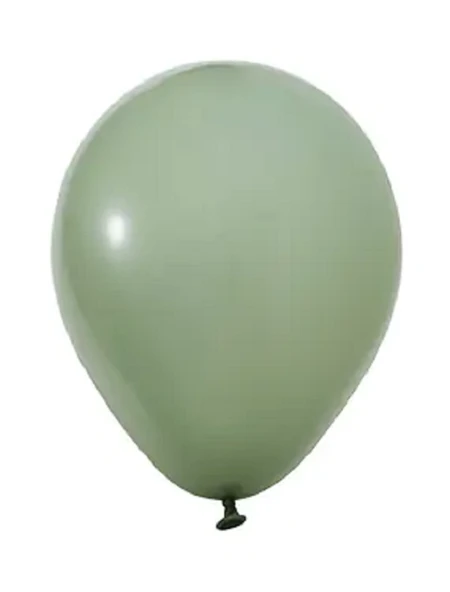 100 Adet 12 İnç 30 Cm Pastel Küf Yeşili Balon Doğum Günü İç Ve Dış Mekan Süsleme ürün görseli 1