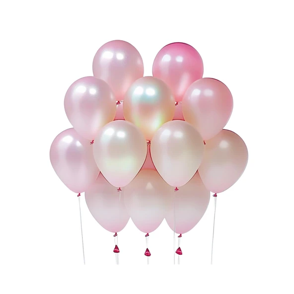 20 Adet 12 İnç 30 Cm Metalik Pembe Balon Doğum Günü Süsleme ürün görseli 1