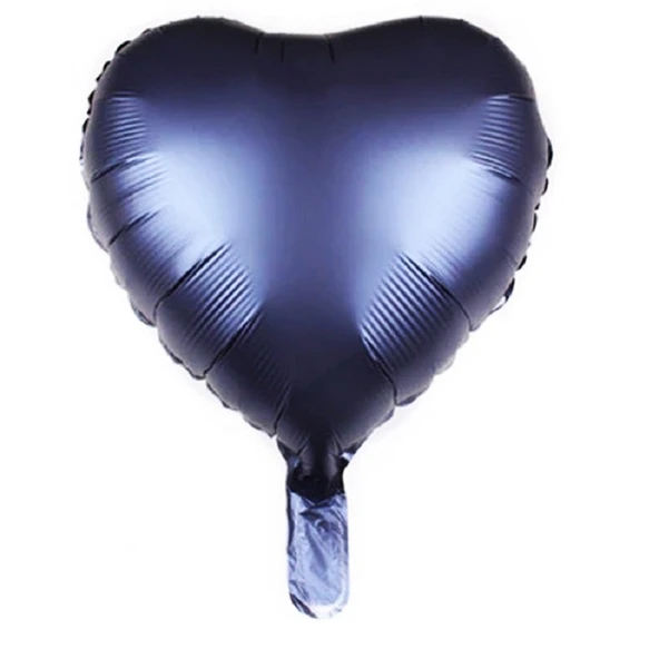 1 Adet 18 İnç 45 Cm Kalp Folyo Balon Lacivert ürün görseli 1