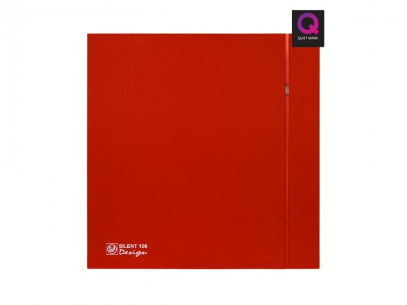 Dekoratif Kırmızı Havalandırma Fanı Red Silent 100 Cz Design Ultra Sessiz Banyo Wc Aspiratörü Soler Palau Estetik Dizayn ürün görseli 1