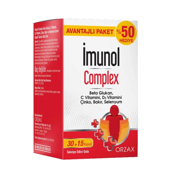imunol Complex 45 Kapsül Avantajlı ürün görseli 1