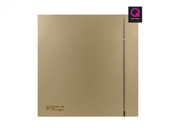 Dekoratif Şampanya Havalandırma Fanı Champagne Silent 100 Cz Design Ultra Sessiz Banyo Wc Aspiratörü Soler Palau Estetik Dizayn ürün görseli 1