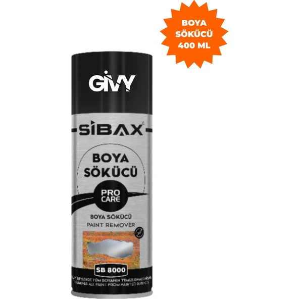 Boya Sökücü Sprey 400 ml | Solvent Bazlı, Vernik ve Yapıştırıcı Temizleyici SB8000 ürün görseli 1