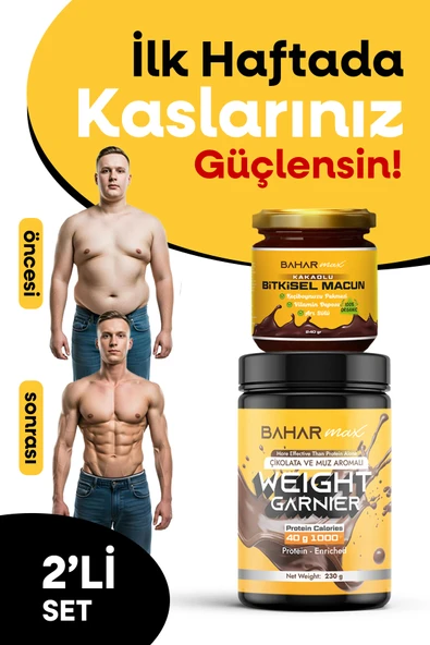Kilo,aldırıcı Iştah Açıcı Bitkisel Toz Ve Iştah Açıcı Organik Kilo Aldıran Macun ( 2 Li Set ) ürün görseli 1