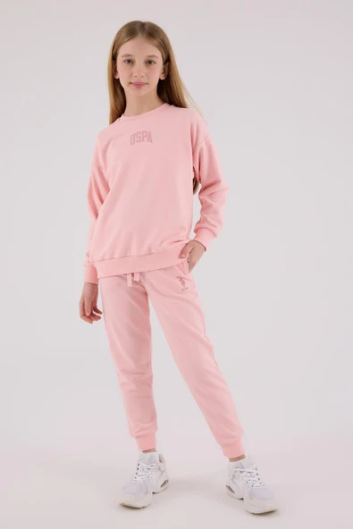U.S. Polo Assn. Kız Çocuk Eşofman Takımı Açık Pembe ürün görseli 1