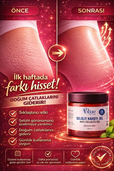 Kalça Göğüs Basen -Sıkılaştırıcı- Bölgesel İncelme-Çatlak Zayıflamak Ve Selülit Kremi Jel 250 ML ürün görseli 1