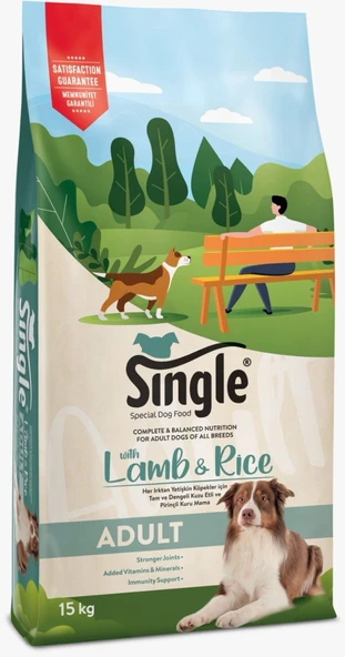 Single Kuzu Etli Köpek Maması 15 KG ürün görseli 1
