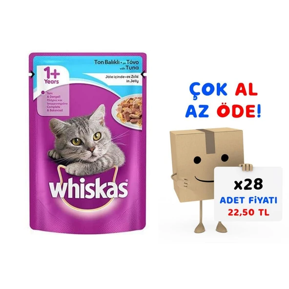 Whiskas Pouch Jöleli Ton Balıklı Kedi Maması 85 Gr ürün görseli 1