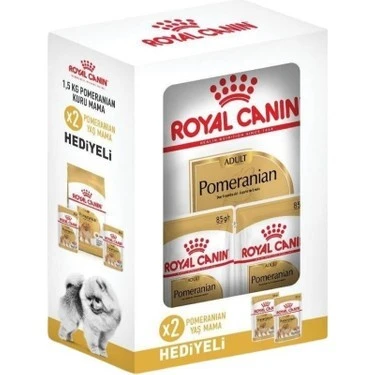 Royal Canin Pomeranian Yetişkin Köpek Maması 1.5 Kg+2x85g ürün görseli 1