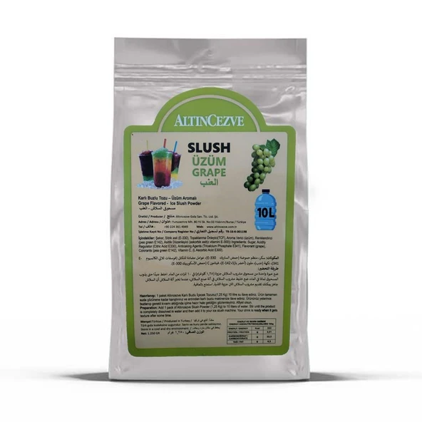 Ice Slush Karlı Buzlu Karlama Tozu Buzlaş | Üzüm 1.250 Gr - 10 L ürün görseli 1
