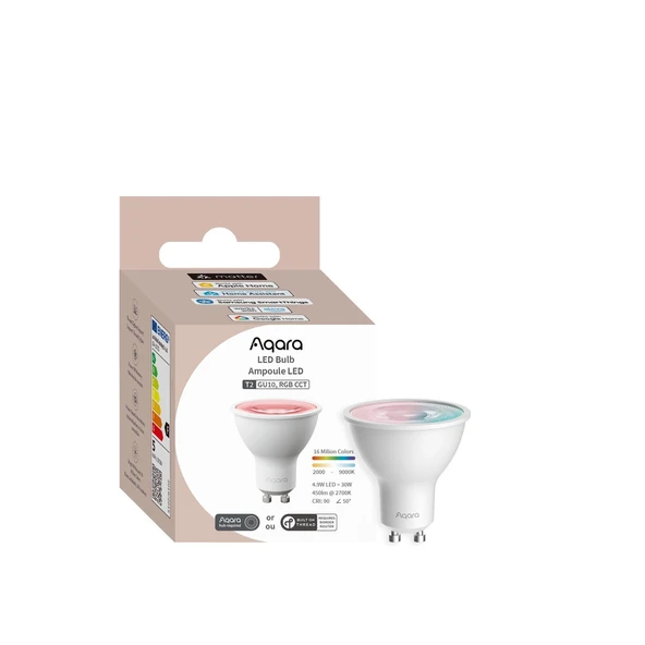 Aqara Akıllı Led Spot Ampül (Rgb Cct, Gu10, 30W, 450lm) T2 LB-L03D (Apple Home Destekli) ürün görseli 1