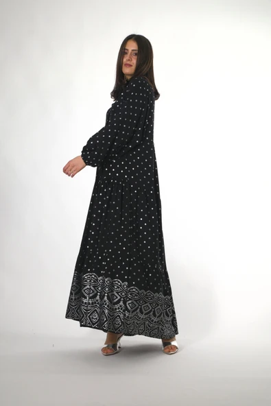 Abbra Kadın Katleya Model Yazlık Elbise - Resim 6