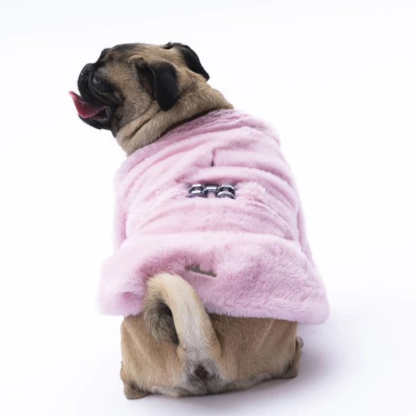 Pawstar Pembe Paris Küçük Irk Köpek Ceketi ürün görseli 1