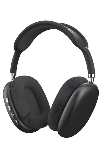 P9 Kablosuz Air Pro Max  Yeni Nesil 5.0 Mikrofonlu Bluetooth Kulaklık Siyah ürün görseli 1