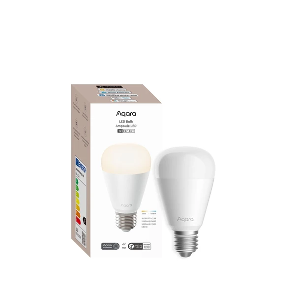 Aqara Akıllı Led Ampül (Cct, E27, 75W, 1100lm) T2 LB-L02E (Apple Home Destekli) ürün görseli 1