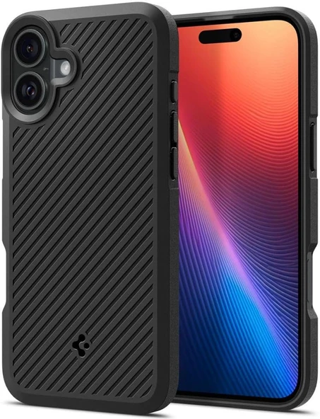 Spigen iPhone 16 Plus ile Uyumlu Kılıf Core Armor Black ürün görseli 1