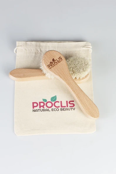 Proclis %100 Doğal Keçi Kılı Yüz Bakım Fırçası, Yüz Bakım Fırçası 1 Adet İsim Yazdırılabilir ürün görseli 1