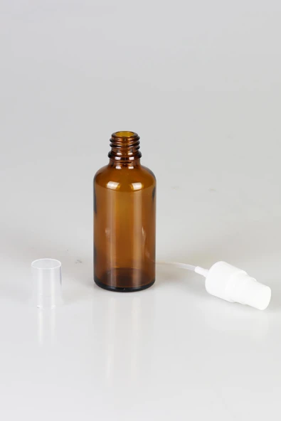 Amber Cam Şişe, Sprey Başlıklı Şişe 50ml ürün görseli 1