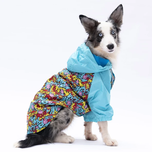 Pawstar Hollywood Polarlı Su Geçirmez Orta-Büyük Irk Köpek Yağmurluğu ürün görseli 1