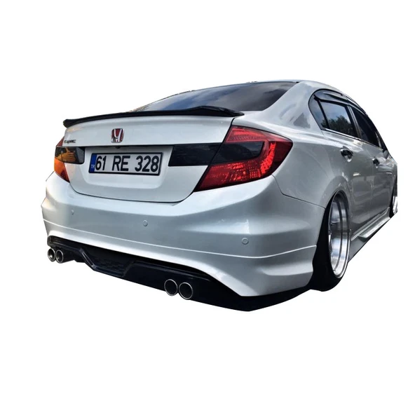 Honda Civic FB7 (2012-2016) Custom Arka Tampon Eki - Difüzör (Plastik) ürün görseli 1