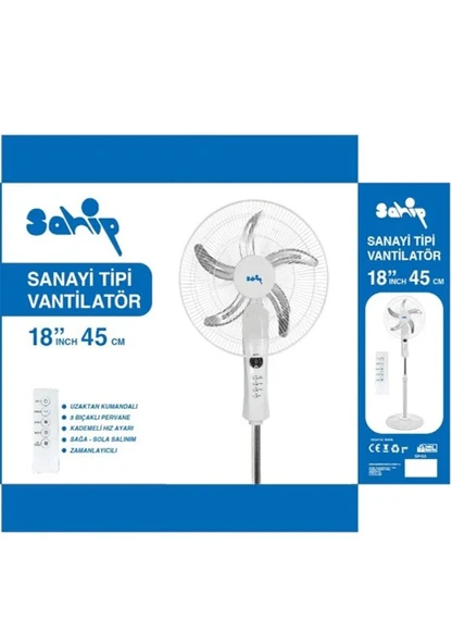 Sahip Sp-20 18 İnç Sanayi Tipi Vantilatör ürün görseli 1