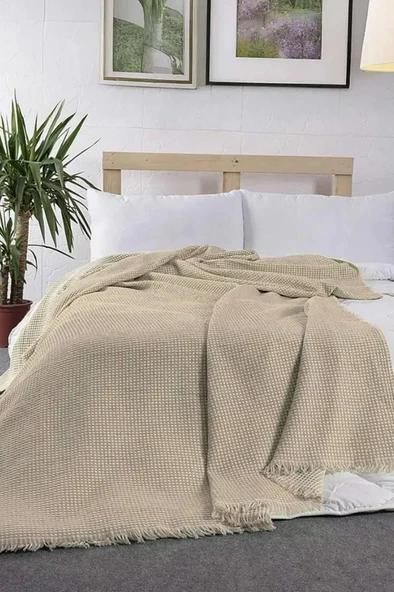 Lora Tek Kişilik Tek Pike 160x210 cm Bej ürün görseli 1