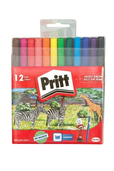 Pritt 12 Li Yıkanabilir Keçeli Kalem ürün görseli 1