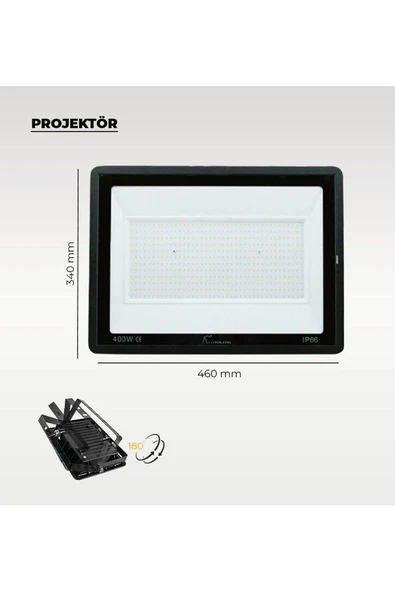 400w Led Projektör Beyaz Işık - Resim 2