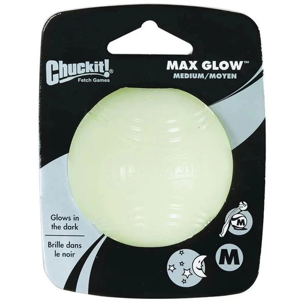 Chuckit! Max Glow Işık Şarjlı Köpek Oyun Topu Medium 6.4 cm ürün görseli 1