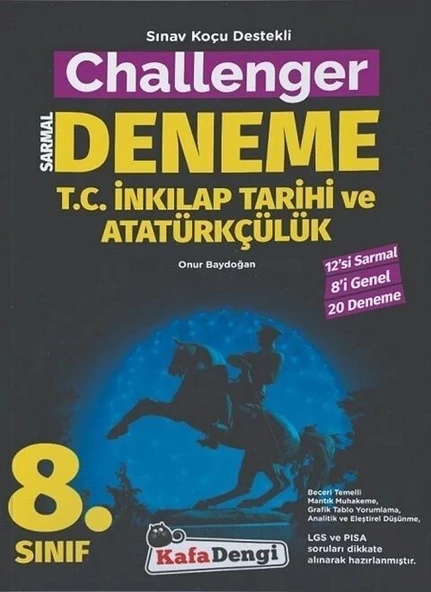 8.Sınıf İnkilap Tarihi Atatürkçülük Challenger 12 Deneme Kafadengi ürün görseli 1