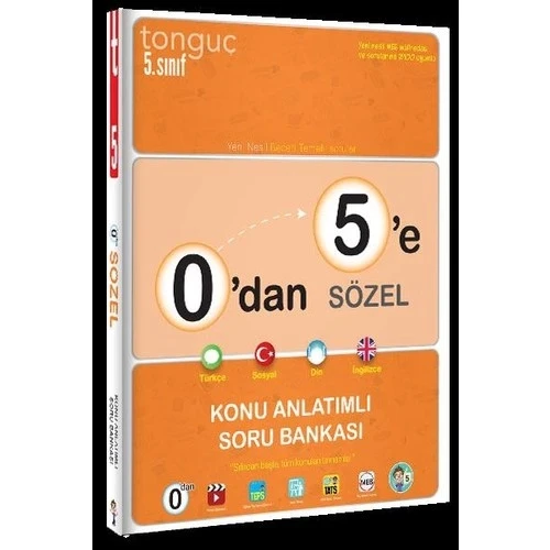 Tonguç 5.Sınıf 0 Dan 5 E Sözel Konu Anlatımlı Soru Bankası ürün görseli 1