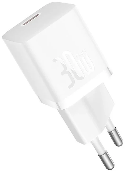 BASEUS GaN5 MİNİ 30W ADAPTÖR-BEYAZ ürün görseli 1