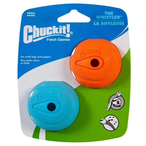 Chuckit! The Whistler 2'li Köpek Oyun Topu Küçük Boy ürün görseli 1