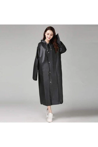 İstoc Trend Unisex Yağmurluk, Şeffaf Su Geçirmez Pvc Şık Kıyafetüstü Eva Yağmurluk ürün görseli 1