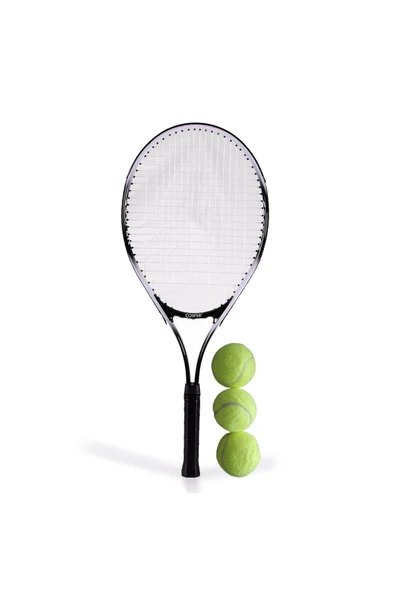 Bundeba Taşıma Çantalı 27 İnç Tenis Raketi Siyah 3 Adet Top Hediyeli ürün görseli 1