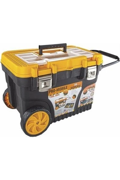 SihirliEkran Super-bag Pro Mobil Metal Kilitli Büyük Tekerlekli Takım Çantası Alet Çantası ürün görseli 1
